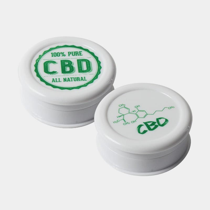 3 PART WHITE ACRYLIC GRINDER - CBD -