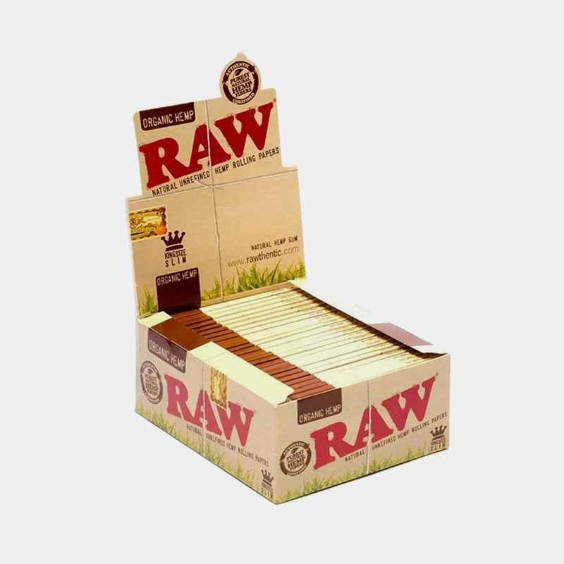 RAW Organic Hemp Single Wide Rolling Papers - Eco-Friendly, Slow-Burning